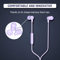 onn Earphones with Lightning Connector, Lilac