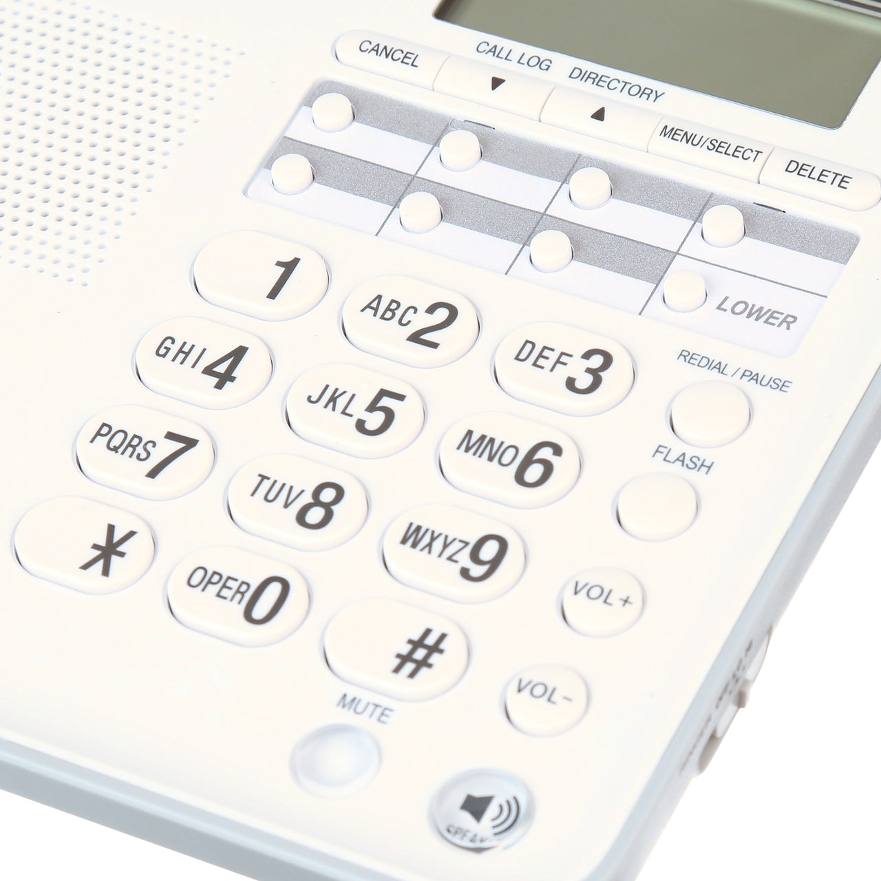 VTech CD1153 White, Corded, Table Top Speakerphone with Caller ID, Ringer Volume Control, No AC Power Required, 60 Number Caller ID History