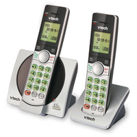 VTech CS6919-2 DECT 6.0 Cordless Phone with Caller ID and Handset Speakerphone, 2 Handsets, Silver/Black