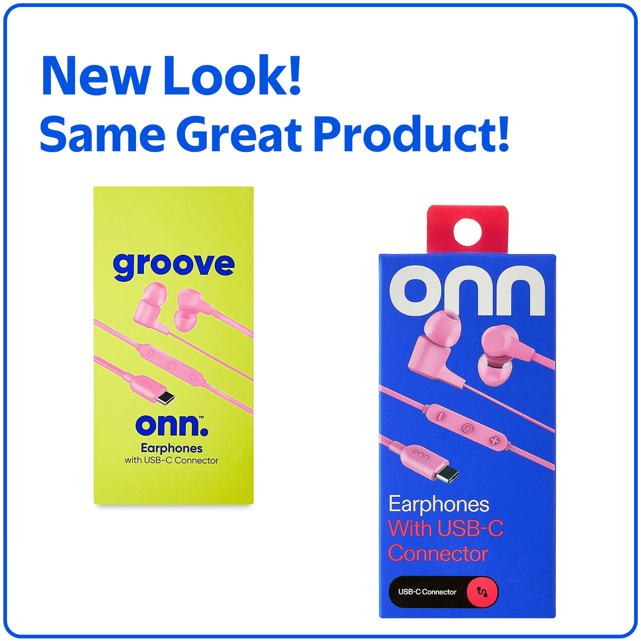 onn Earphones with USB-C Connector