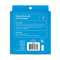 Remanufactured onn. HP 62 Black and 62 Tri-Color Ink, 2 Cartridges