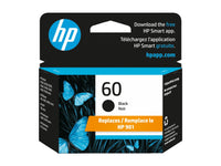 HP 60 Black Original Ink Cartridge, ~200 pages, CC640WN#140