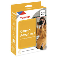Toshiba Canvio Advance Plus Portable External Hard Drive 2TB - Honey