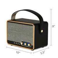 onn Large Wi-Fi Speaker with 360-Degree Directional Sound, Black