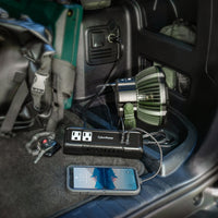 CyberPower M175XUC - 175W Black Power Inverter with 2 AC Outlets, 1 USB-C & 1 USB-A Port, 2.5 ft Cord