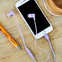 onn Earphones with Lightning Connector, Lilac