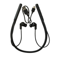 onn Bluetooth Wireless Neckband Earphones with Active Noise Canceling, Black