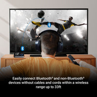Monster 2-in-1 Bluetooth Transmitter for TV & Speakers, Wireless Bluetooth Adapter, Black