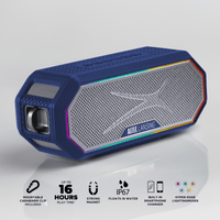 Altec Lansing Hydra Jolt 2.0 Everything Proof Wireless Magnetic Portable Bluetooth Speaker, Periwinkle Blue White, IMW1202-PERIWT