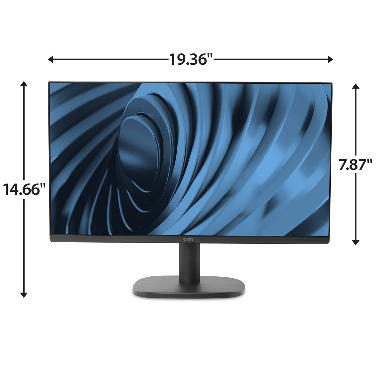 onn 22" FHD (1920 x 1080p) 100hz Office Monitor with 6 ft HDMI Cable, Black