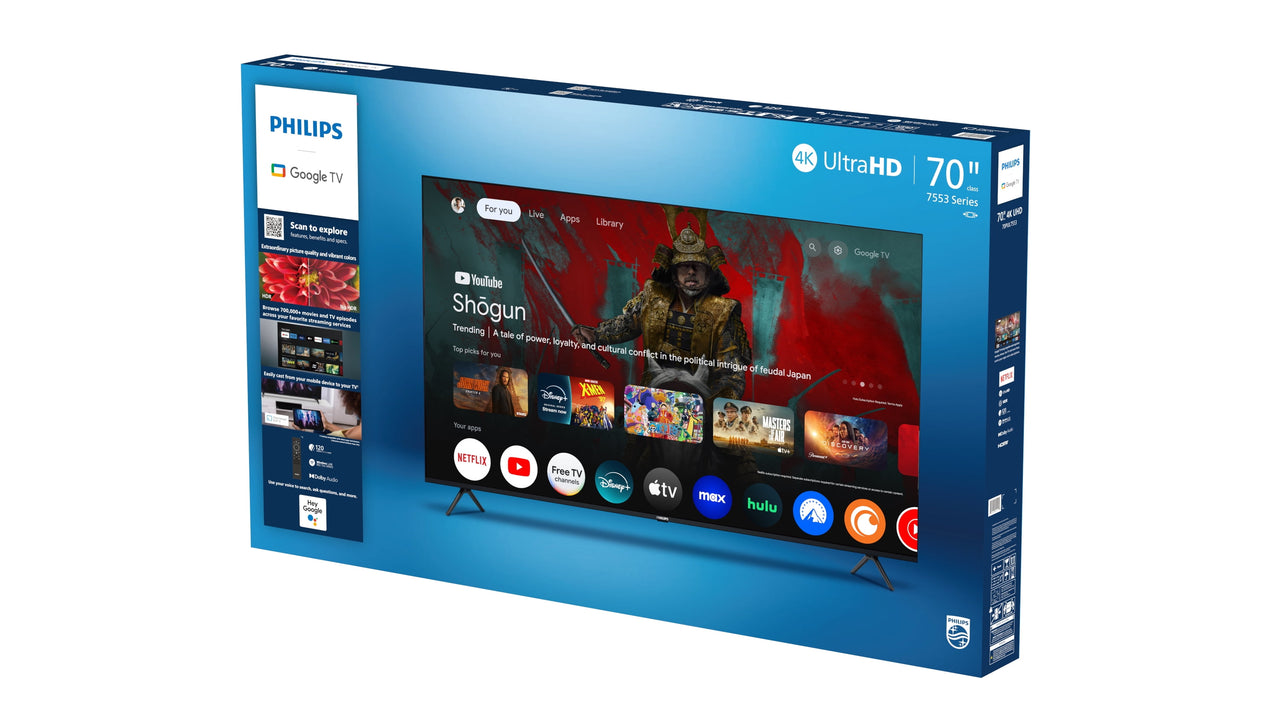 Philips 70" Class 4K Ultra HD (2160p) Google Smart LED Television (70PUL7553/F7)