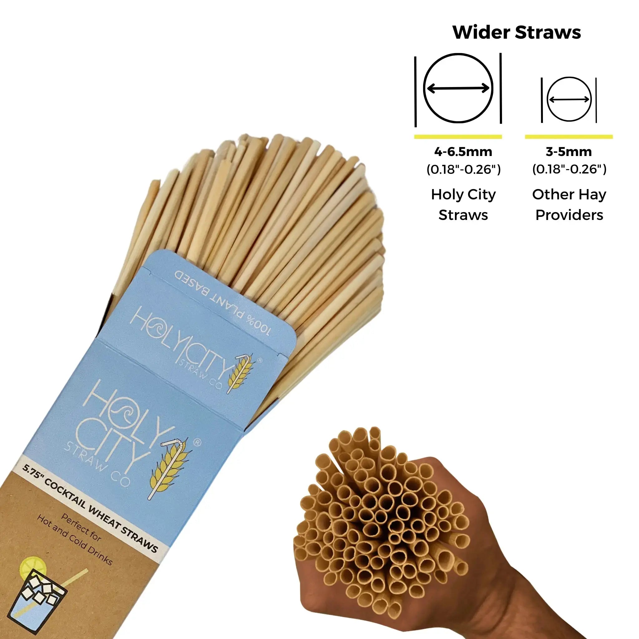 7.9" Tall Wheat Straws