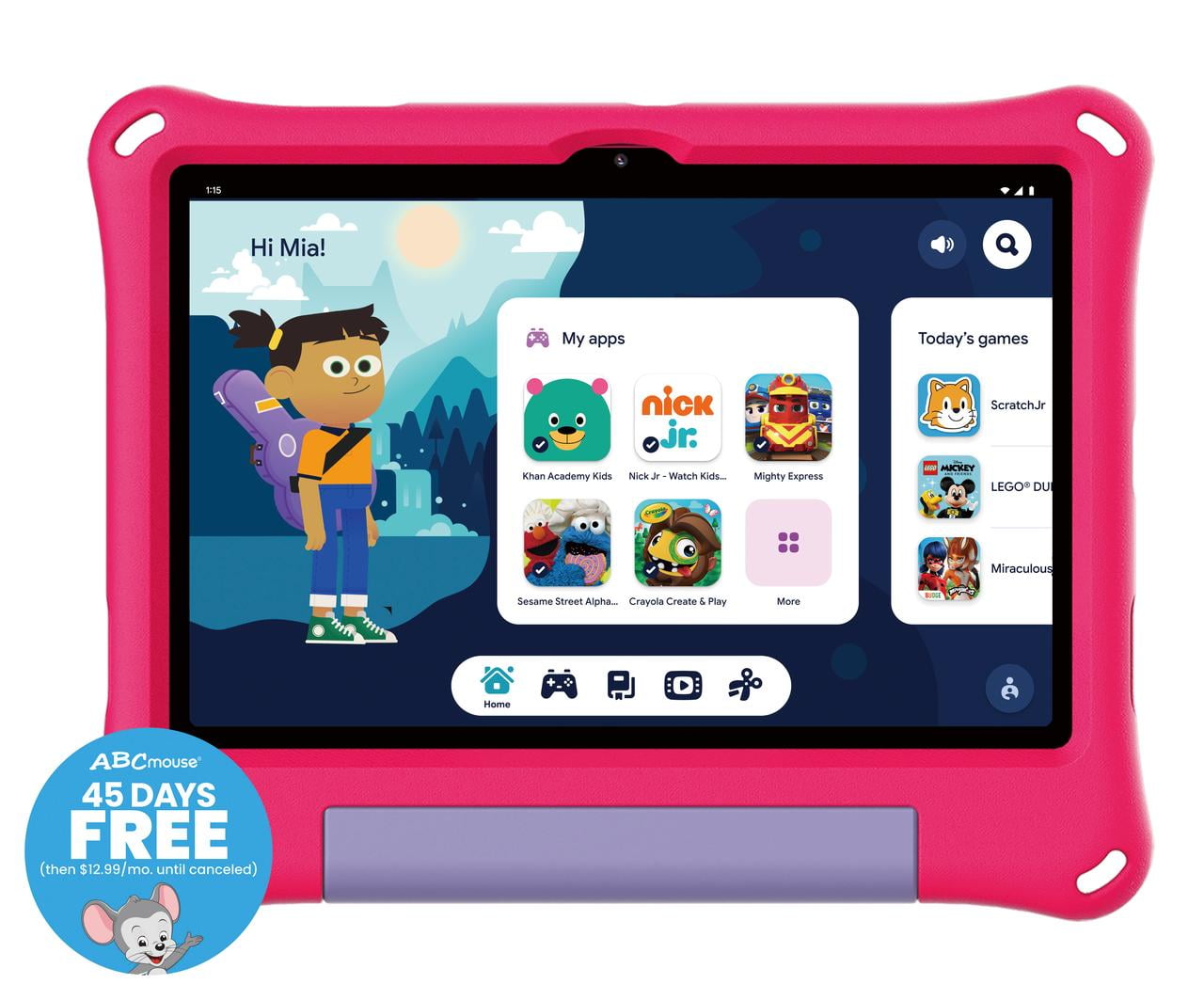 onn 10.1" Kids’ Tablet, 32GB, (2024 Model) - Blue
