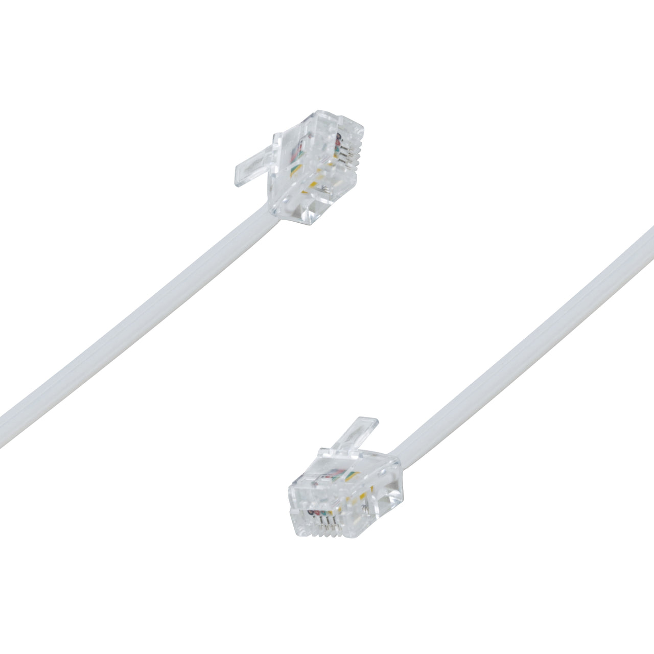 onn 7' Landline Phone Cord, White