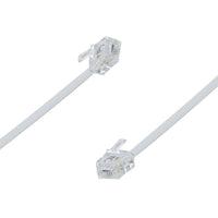 onn 7' Landline Phone Cord, White