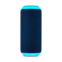 onn Medium Rugged Speaker with Bluetooth Wireless Technology and LED Lighting, Navy