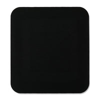 onn Mouse Pad, square, polyester surface with non-slip natural rubber backing, black