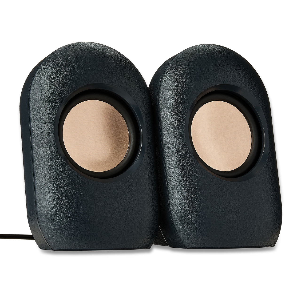 onn Stereo Speaker with Volume Controls, 3.6 ft 3.5mm Aux with USB Power Cable