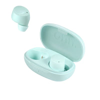 onn Bluetooth Wireless Earphones w/Charging Case and Touch Controls, Black