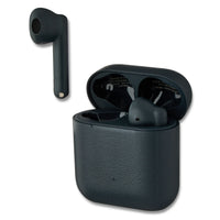 onn Bluetooth Wireless Earphones with Environmental Noise Canceling Microphones and Charging Case, White
